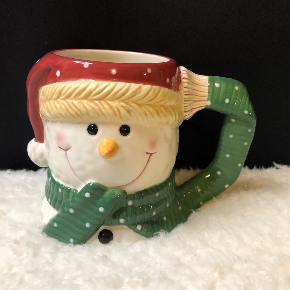 Yankee Candle Company Ceramic Smiling Snowman Mug